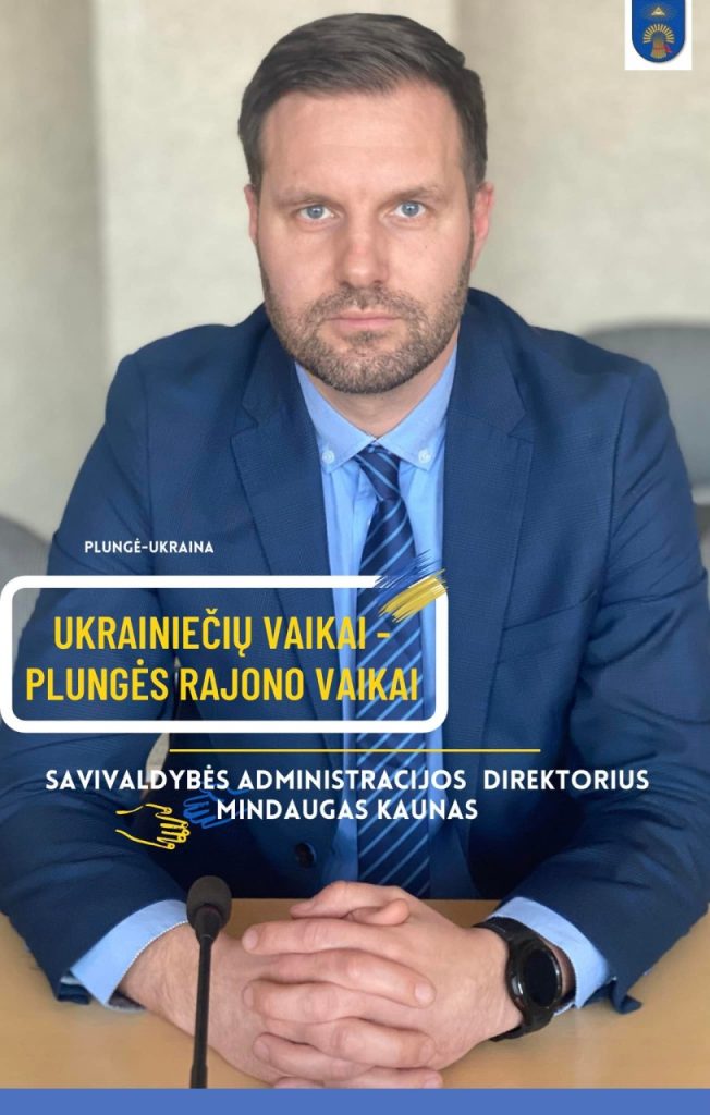 Direktorius Mindaugas Kaunas 2022-03 apie ukrainiečių vaikus