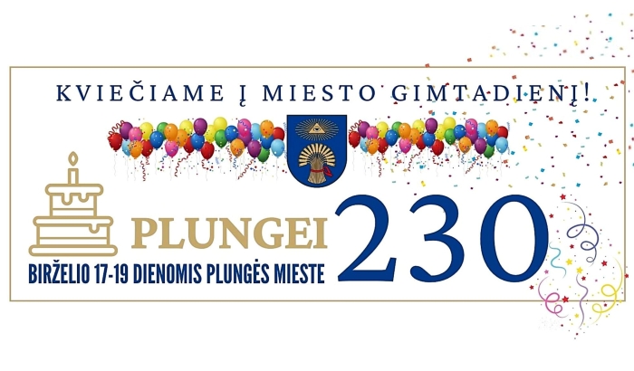 Plungės miesto šventė. 2022-06-17/19 Kvietimas