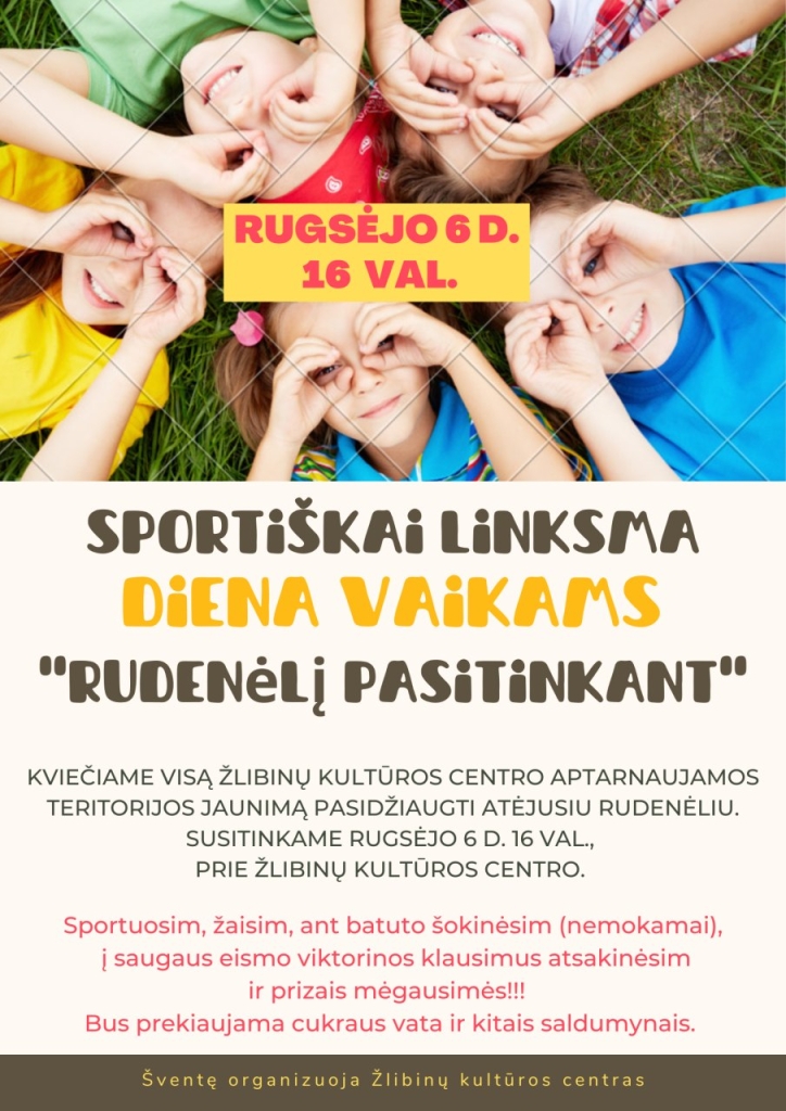 sportiškai linksma diena vaikams