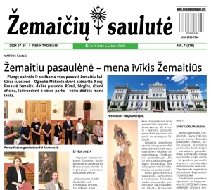 Žemaičių saulutė, 2024-07, pirmo puslapio vaizdas