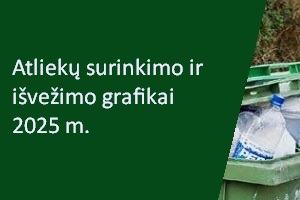 Atliekų surinkimo ir išvežimo grafikai 2025 m.